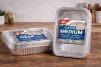 Full Size Aluminum Steam Table Pans – Deep & Medium Heavy Duty Foil Trays