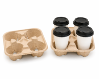 Paper Coffee Cup Carriers – 2 Cup & 4 Cup Drink Holders