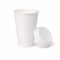 White Hot Paper Coffee Cups – 10oz to 20oz Disposable Coffee Cups