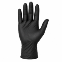 Black Nitrile Disposable Gloves – Powder Free Heavy Duty Food Safe Gloves for Restaurants, Cleaning, Kitchen, Medical & Industrial Use (Small, Medium & Large)