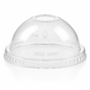 Dome Lids for PET Cups – Disposable Drink Cup Lids (12–24oz Cups)