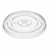 Flat Lids for PET Cups – Disposable Drink Cup Lids (12–24oz Cups)