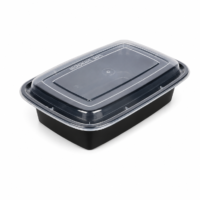 Rectangular Food Containers with Clear Lids – Heavy Duty Microwaveable Meal Prep & Takeout Containers for Restaurants, Catering & Food Storage