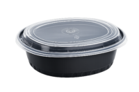 16oz, 24oz, 32oz & 48oz Round Food Containers with Clear Lids – Heavy Duty Microwaveable Takeout & Meal Prep Bowls for Restaurants & Food Storage