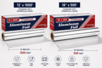 Heavy Duty Aluminum Foil Roll – 12” x 1000’ & 18” x 500’ Commercial Kitchen Foil