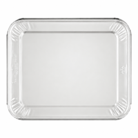 Half Size Aluminum Foil Pan Lid  Disposable Heavy-Duty Foil Cover Secure Fit for Catering, Baking & Food Storage